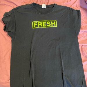SUBWAY Black T-Shirt 'FRESH' VTG ish